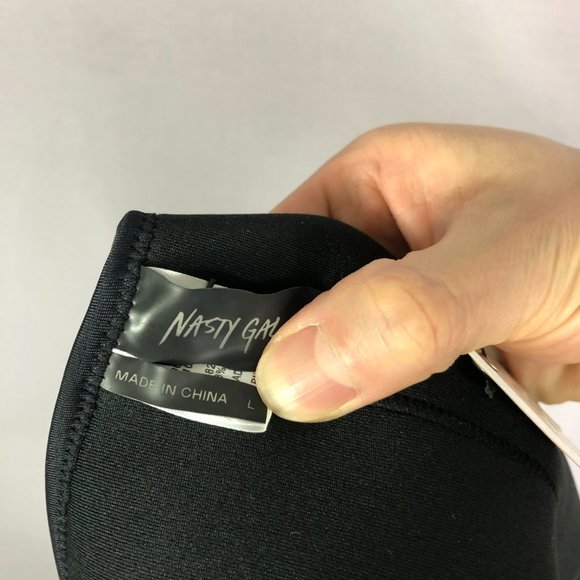 Nasty Gal Womens In Hot Water Scuba Bikini Bottom in Black Size L… - Picture 12 of 12